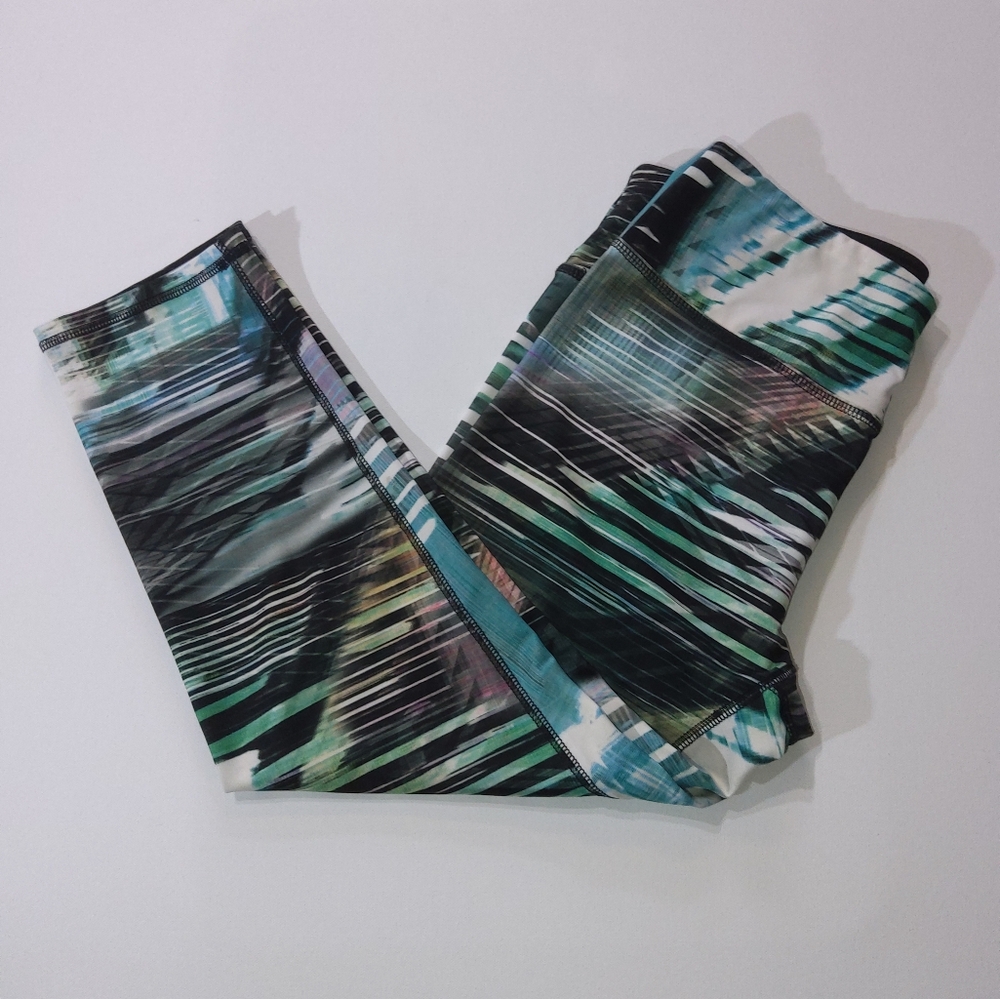 RBX Athletic Leggings Womens Large Green Chromatic Yoga‎ Pants Moisture Wicking